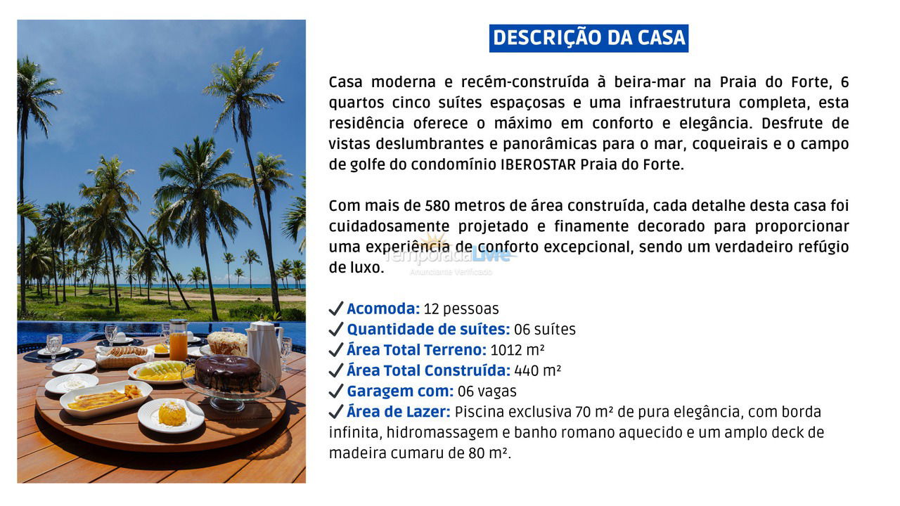 House for vacation rental in Mata de São João (Praia do Forte)