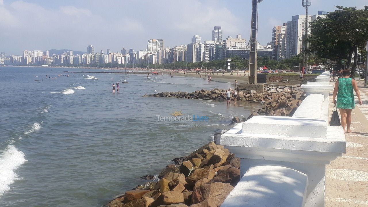 Apartamento para aluguel de temporada em Santos (Ponta da Praia)