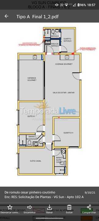 Apartamento para alquiler de vacaciones em Caucaia (Cumbuco)