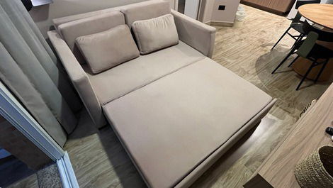 Sofa-cama aberto