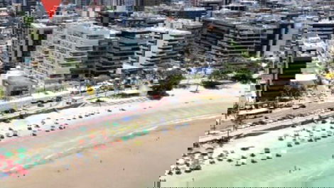 Localização apt em relação a praia ponta verde 