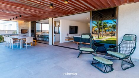 Refugio de lujo para pies en la arena en piscinas naturales