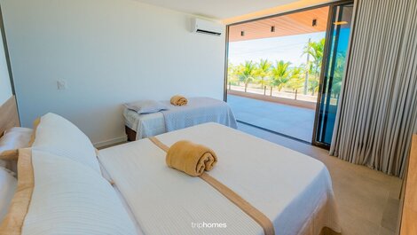 Refugio de lujo para pies en la arena en piscinas naturales