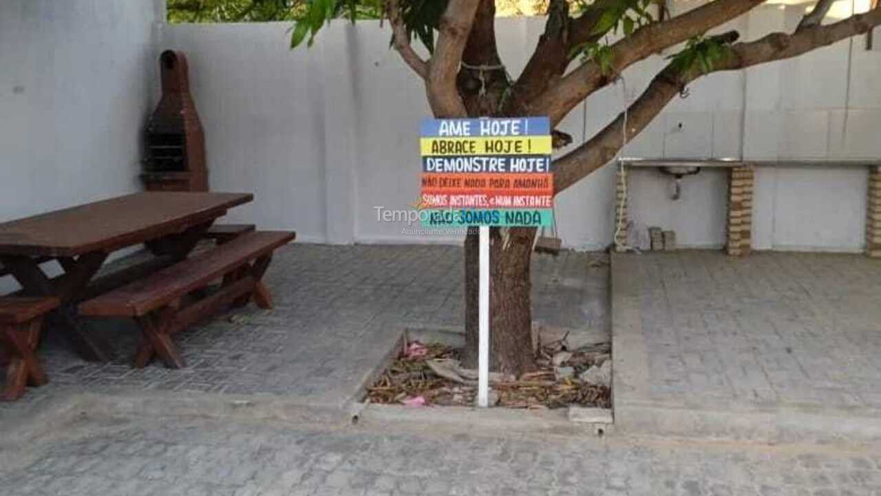 Casa para alquiler de vacaciones em Areia Branca (Praia Cristóvão)