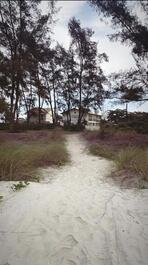 House on the sand on Long Island