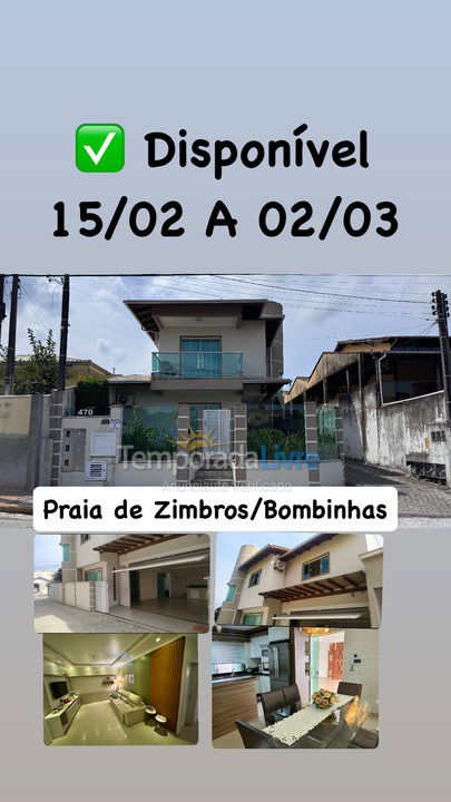 Casa para aluguel de temporada em Bombinhas (Praia de Zimbros)