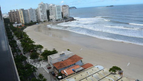 Apartamento Frente ao Mar no Coração do Guarujá