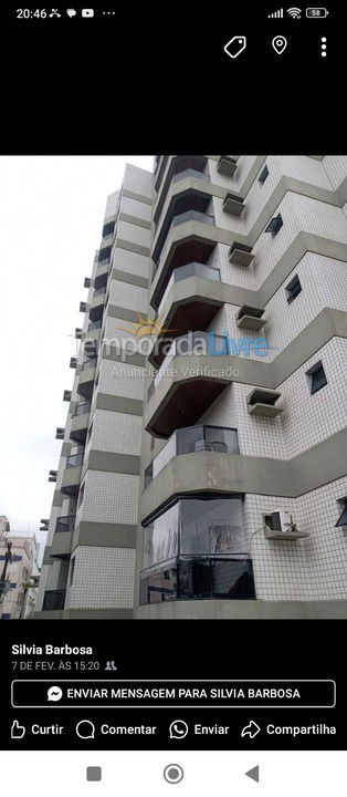 Apartamento para aluguel de temporada em Guarujá (Enseada)