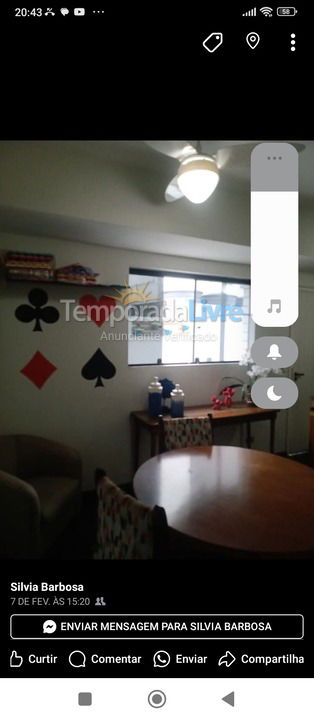 Apartment for vacation rental in Guarujá (Enseada)