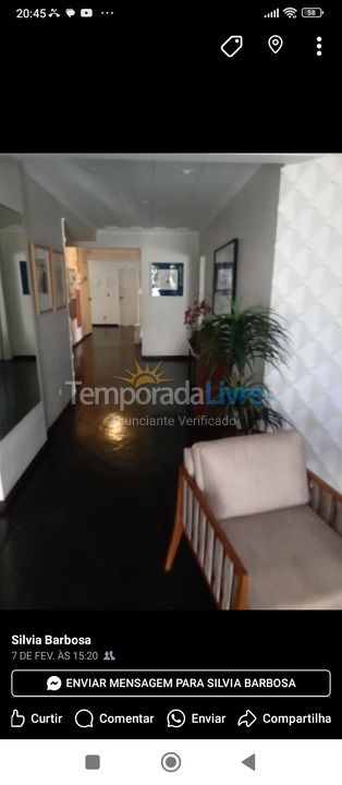 Apartment for vacation rental in Guarujá (Enseada)