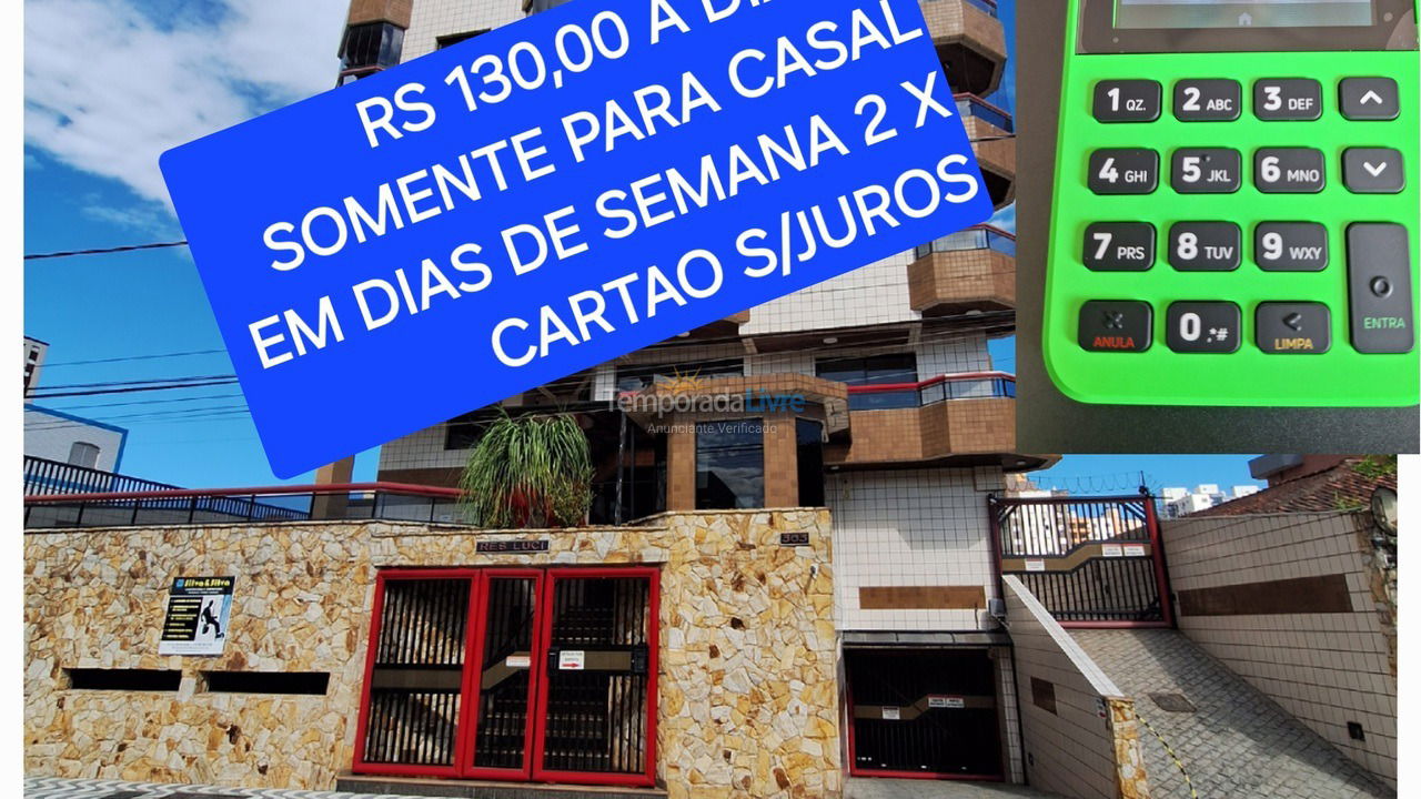 Apartamento para aluguel de temporada em Praia Grande (Ocian)