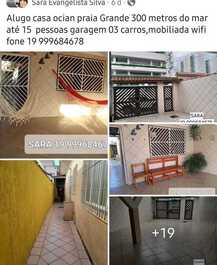 ALUGA CASA OCIAN PRAIA GDE 15 PESS MOBILIADA CENTR FONE 19 999684678