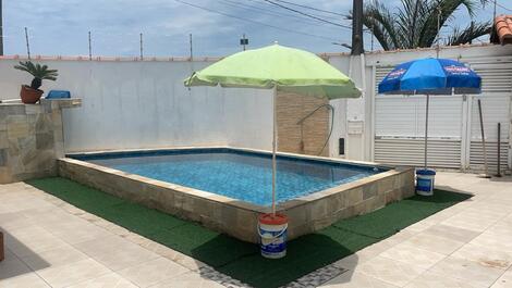 Casa de temporada pé na Areia com piscina, churrasqueira, Wi-Fi.