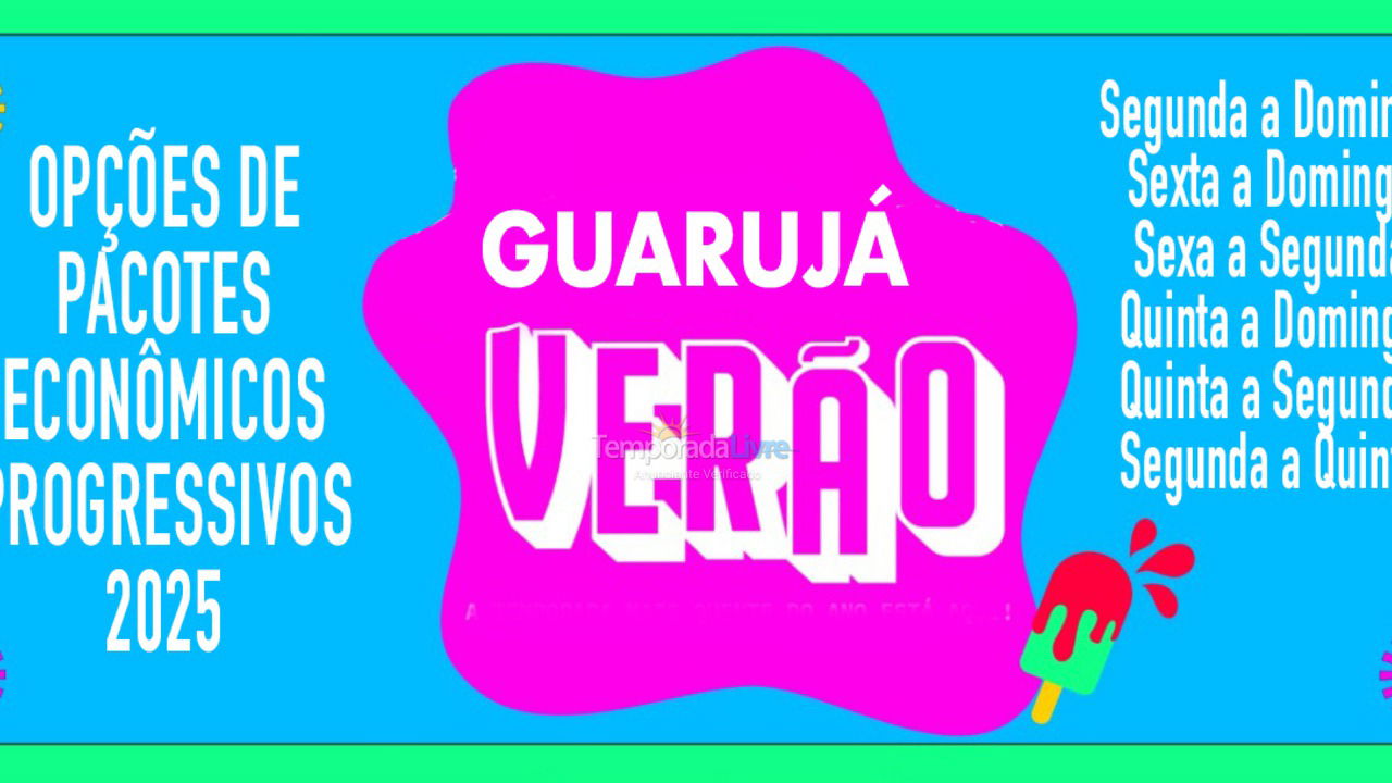 Apartamento para alquiler de vacaciones em Guarujá (Pitangueiras)