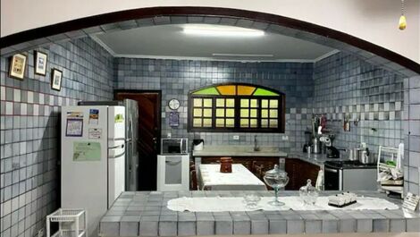House on the north coast of São Paulo. For up to 12 people.