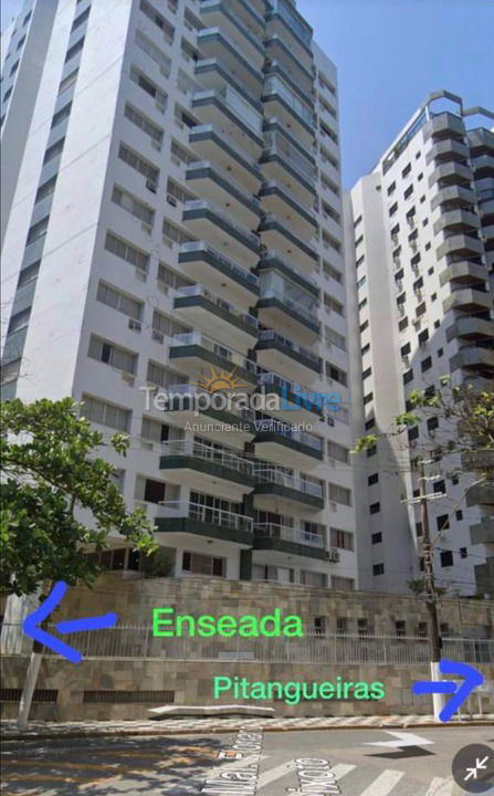 Apartamento para alquiler de vacaciones em Guarujá (Pitangueiras)