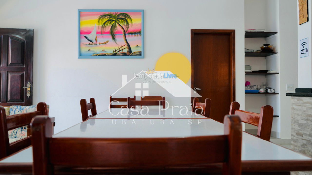 Casa para alquiler de vacaciones em Ubatuba (Praia Grande)