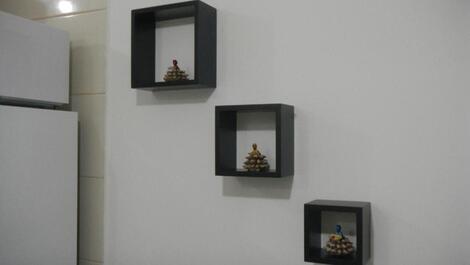 Apto decorado mobiliado coroa vermelha