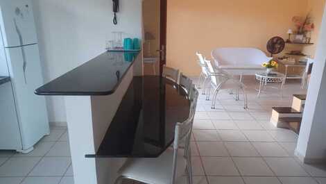 Sala de estar e cozinha integrada