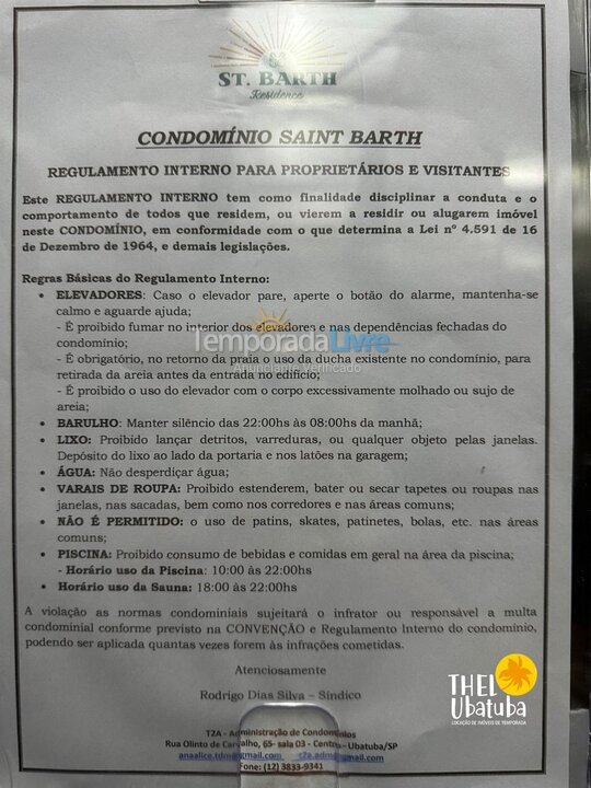Apartamento para alquiler de vacaciones em Ubatuba (Praia Grande)