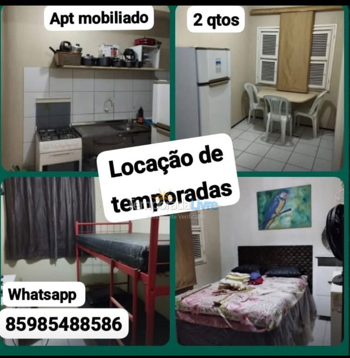 Apartamento para aluguel de temporada em Fortaleza (Praia da Barra do Ceara)