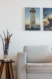 Modern apartment steps from the beach and shopping mall