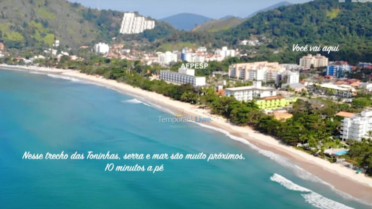 Apartment for vacation rental in Ubatuba (Praia das Toninhas)