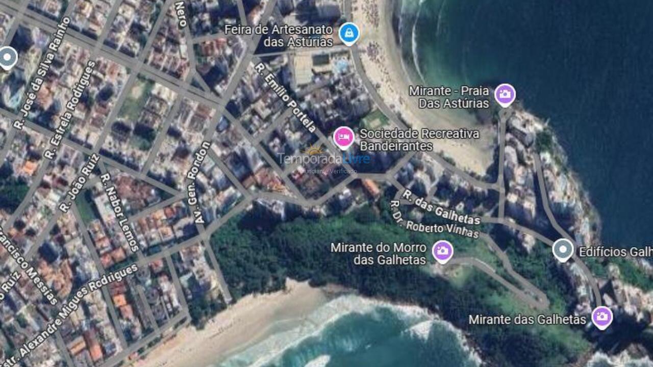 Apartamento para aluguel de temporada em Guarujá (Astúrias)