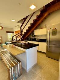House in a condominium with 4 suites and heated pool