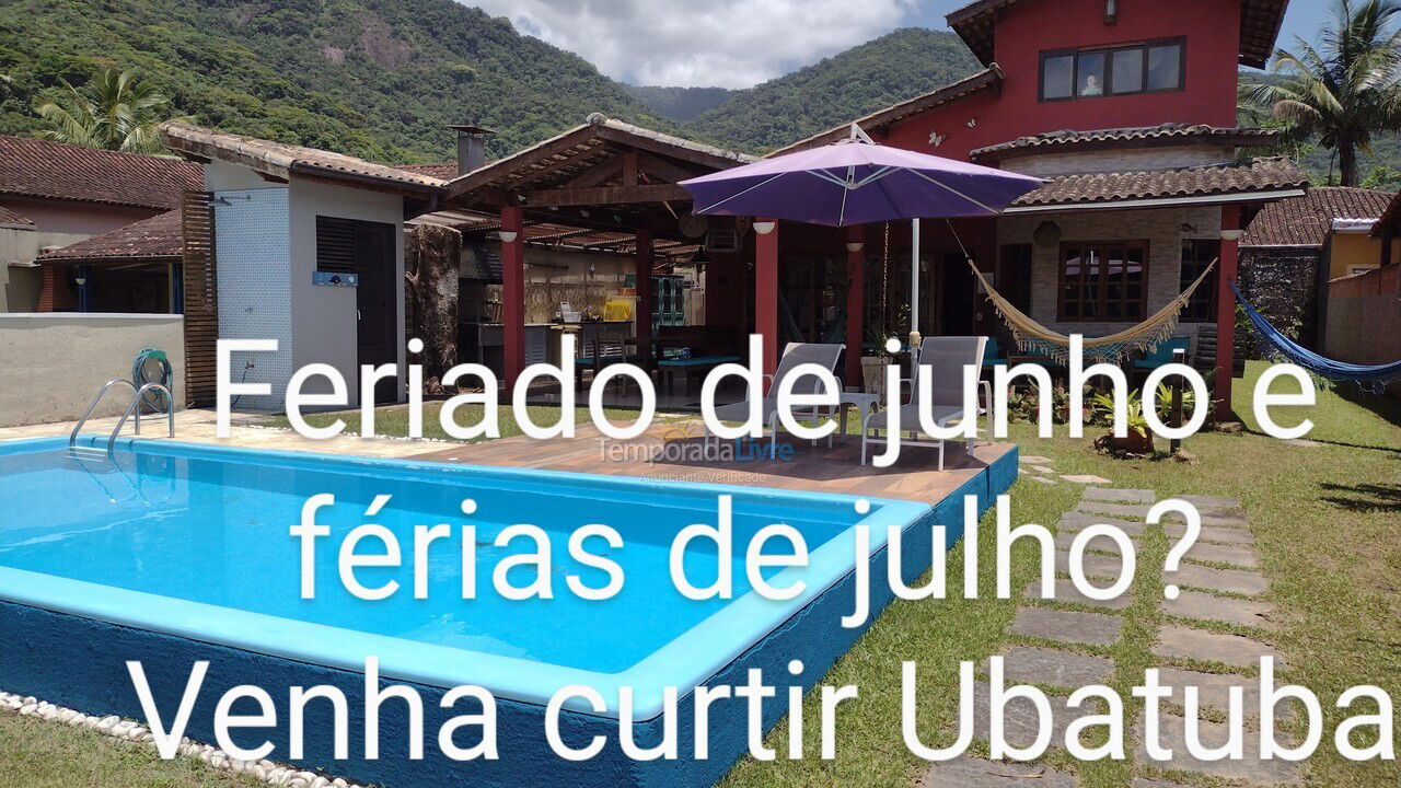 House for vacation rental in Ubatuba (Lagoinha)