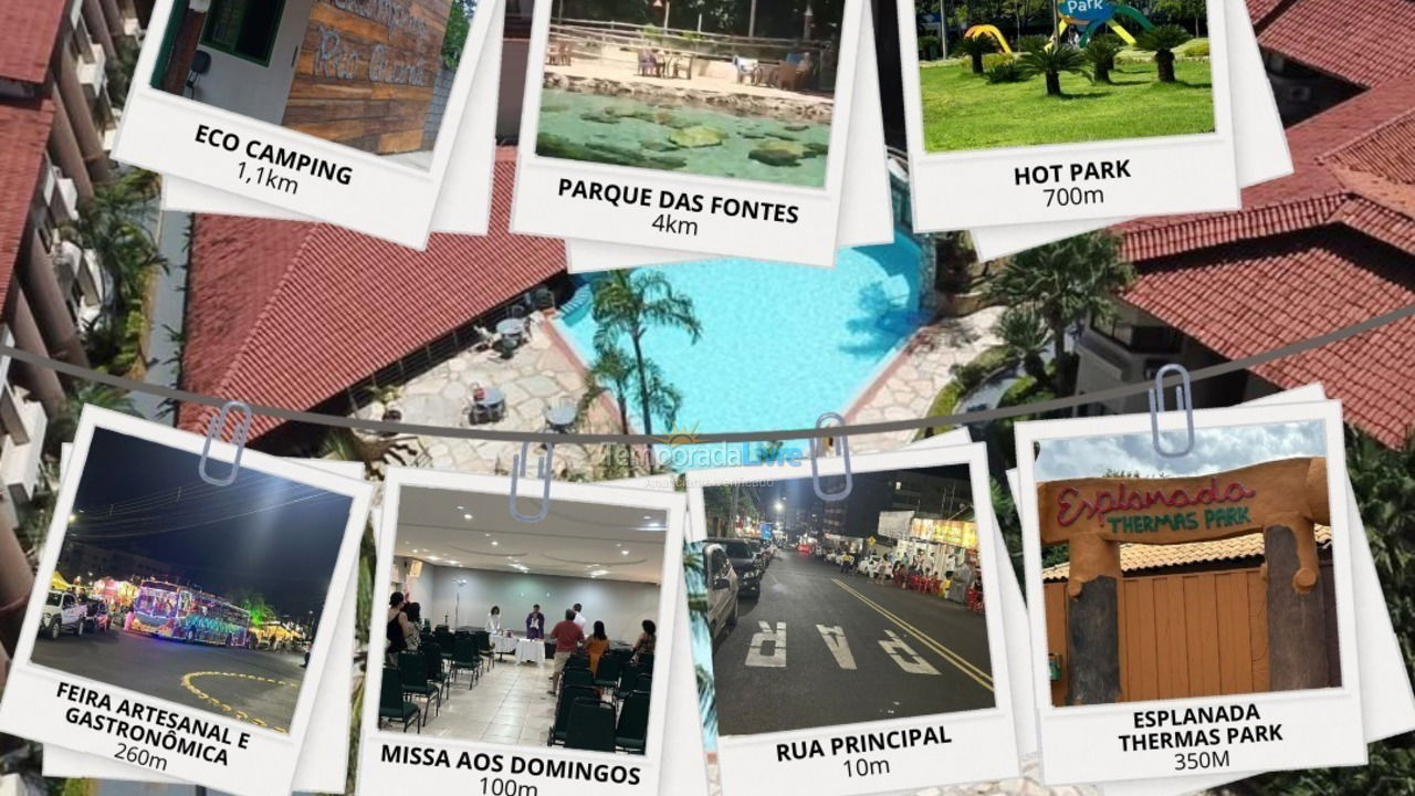 Apartamento para aluguel de temporada em Rio Quente (Esplanada)
