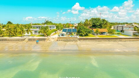 Casa Frente-Mar Pé na Areia em Serrambi, PE