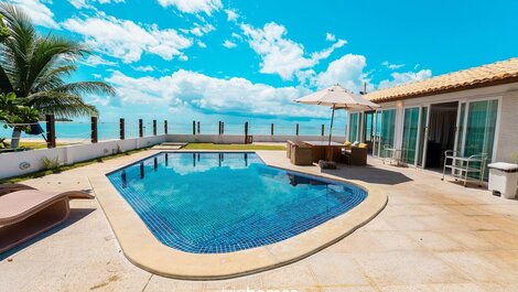 Casa Frente-Mar Pé na Areia em Serrambi, PE