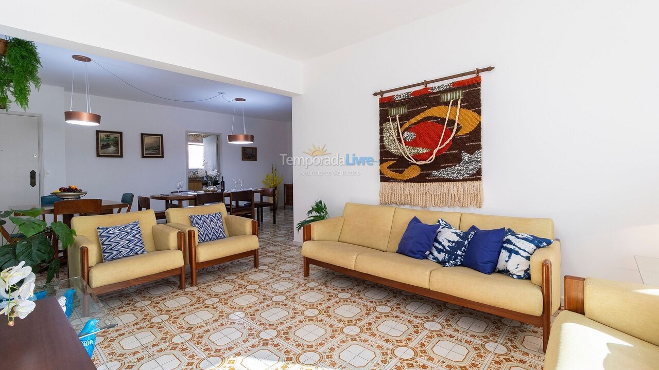 Apartamento para aluguel de temporada em Guarujá (Enseada)