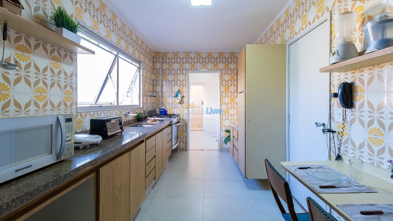 Apartamento para aluguel de temporada em Guarujá (Enseada)