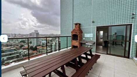 Loft alto padrão com vista panorâmica da cobertura para o mar