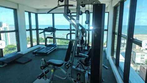 Loft alto padrão com vista panorâmica da cobertura para o mar