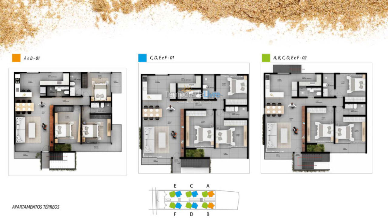 Apartamento para aluguel de temporada em Camaçari (Itacimirim)