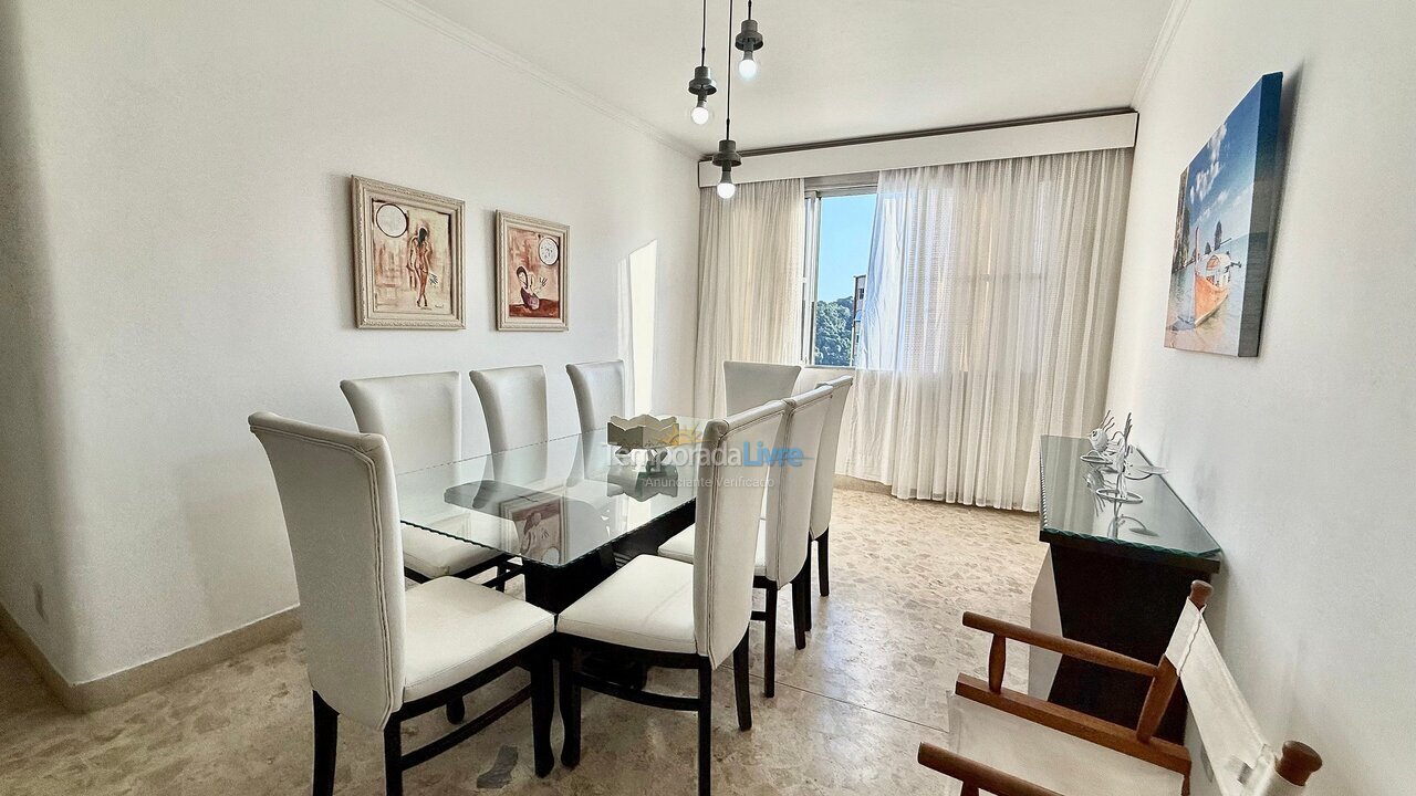Apartamento para aluguel de temporada em São Vicente (Gonzaguinha)