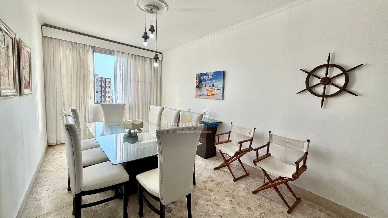 Apartamento para aluguel de temporada em São Vicente (Gonzaguinha)