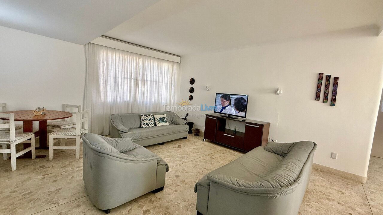 Apartamento para aluguel de temporada em São Vicente (Gonzaguinha)