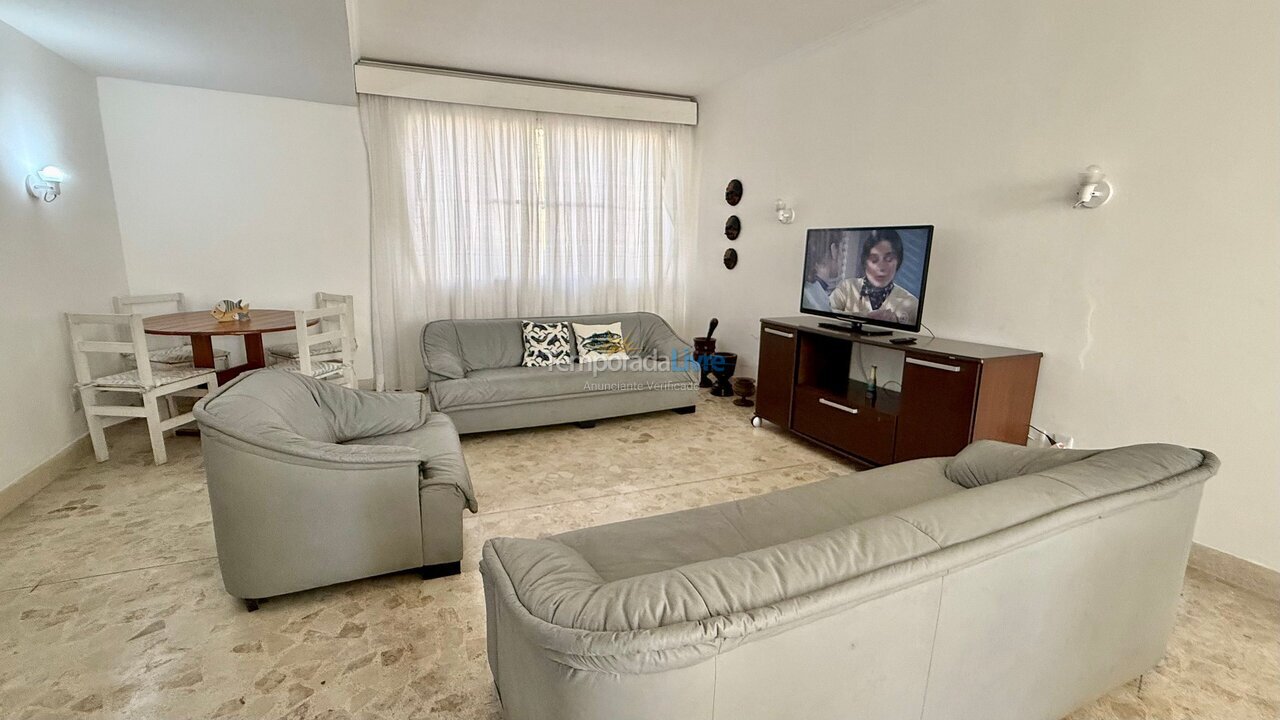 Apartamento para aluguel de temporada em São Vicente (Gonzaguinha)
