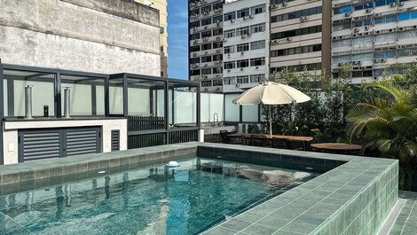 Hermoso loft con balcón en Ipanema