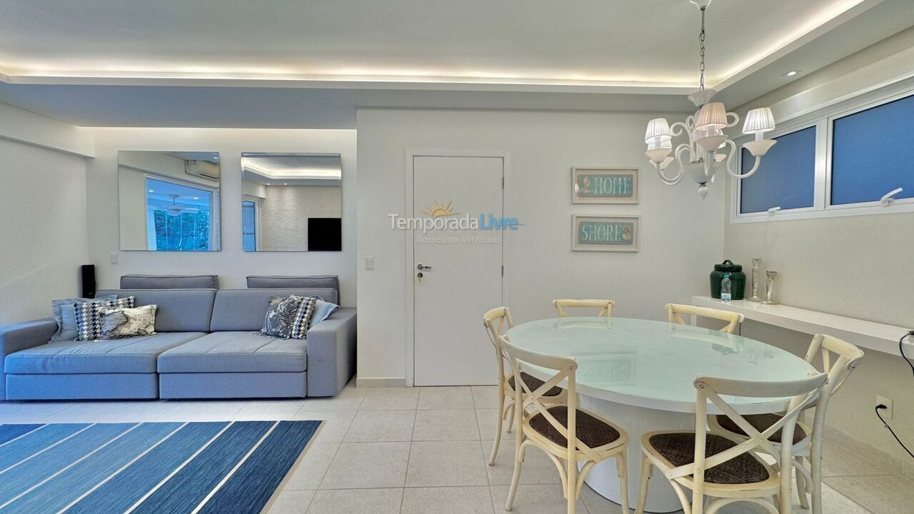 Apartamento para aluguel de temporada em Bertioga (Riviera de São Lourenço)