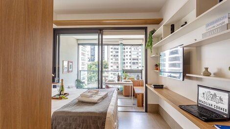 Swimming pool, gym, AC, Pinheiros |Brazilian Corner