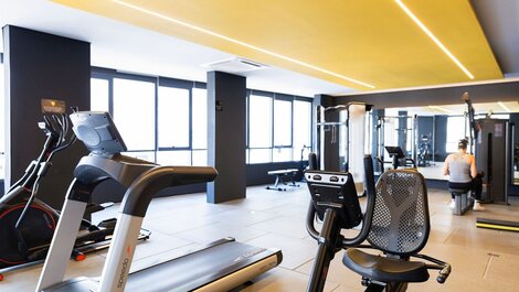 Piscina, academia, AC, cama Queen|Brazilian Corner