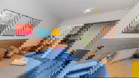 Confortável cama de casal