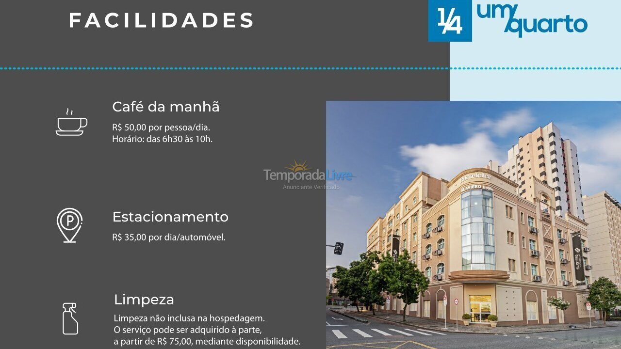 Apartamento para aluguel de temporada em Curitiba (Rebouças)