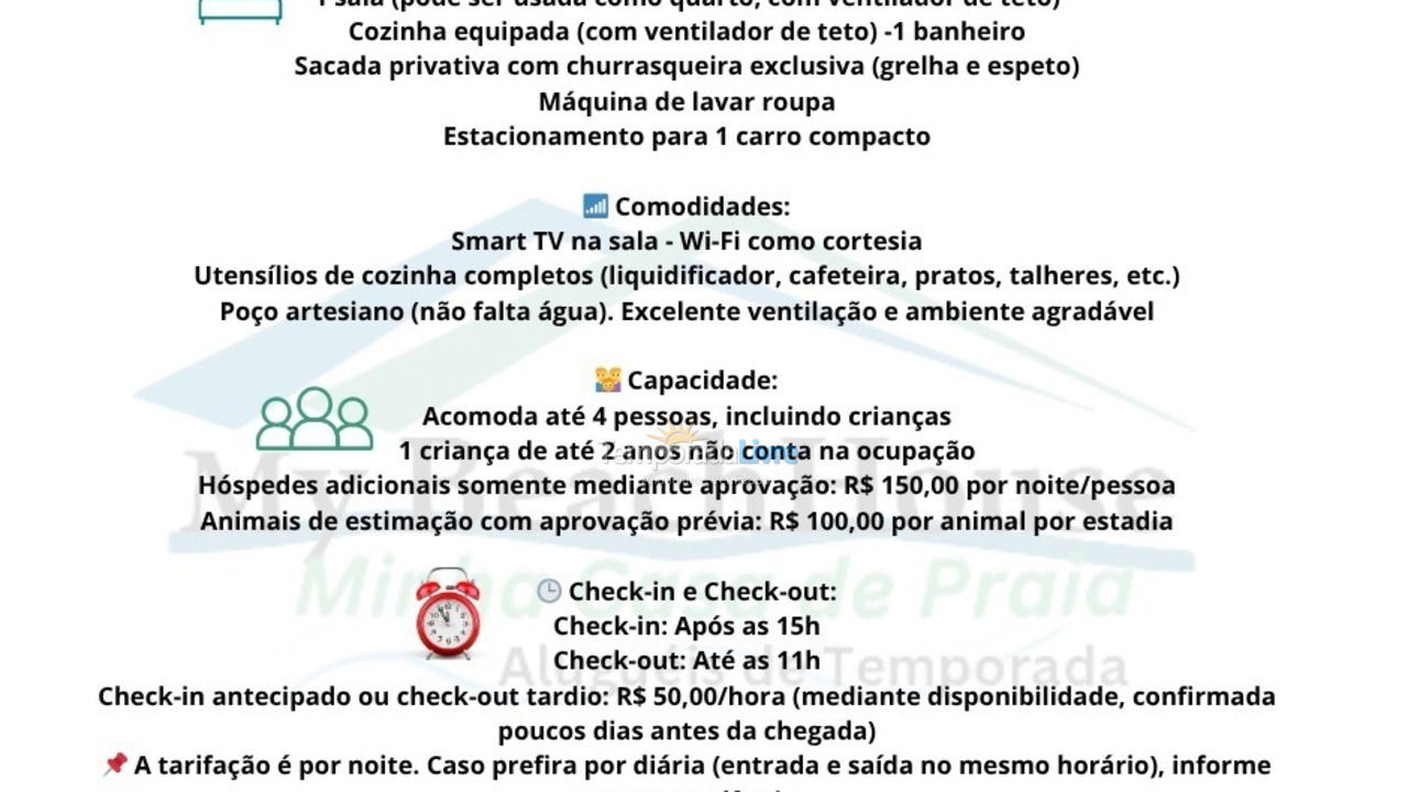 Apartamento para aluguel de temporada em São Francisco do Sul (Prainha)