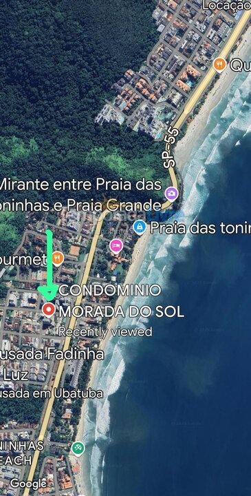 Apartamento para aluguel de temporada em Ubatuba (Praia das Toninhas)